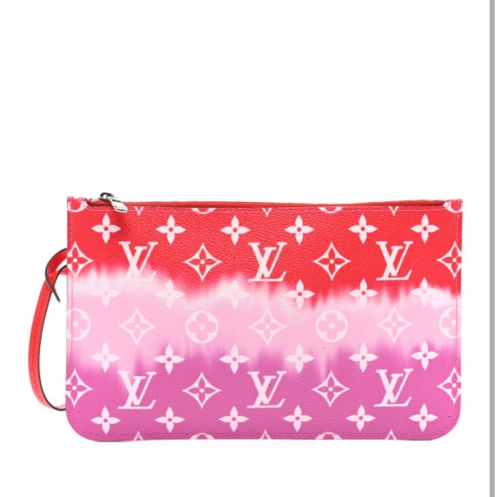 Louis Vuitton Monogram Escale Neverfull MM GM Pochette Rouge